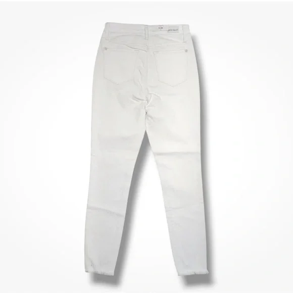 NEW Judy Blue White Skinny Fit Jeans Women's 1 / 25 Raw Hem Stretch Denim 88453 - Picture 5 of 10